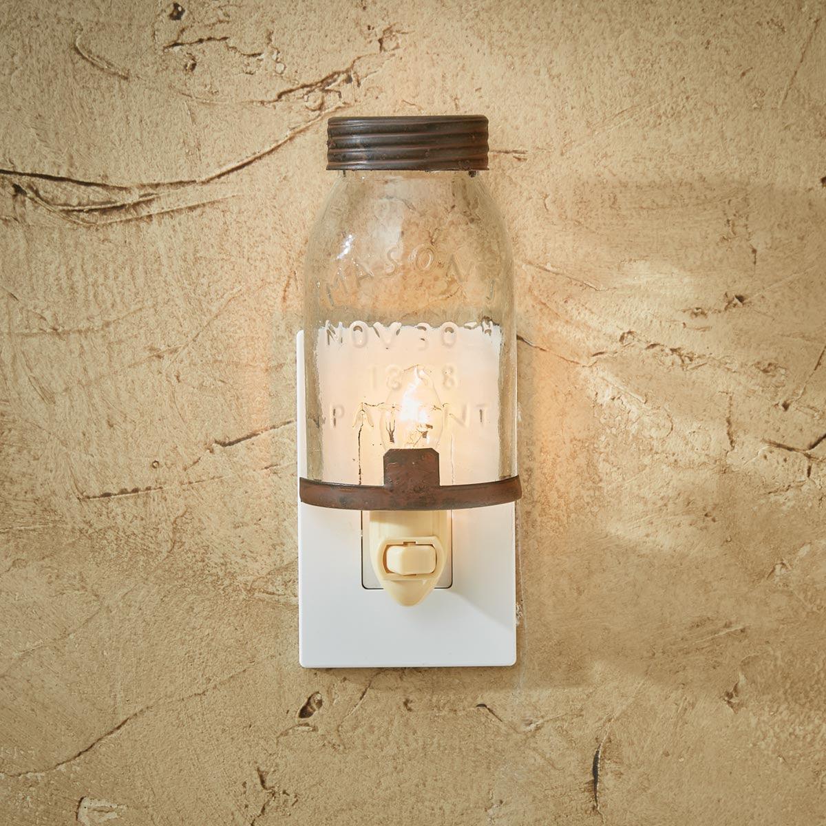 Mason Jar Night Light - Park Designs