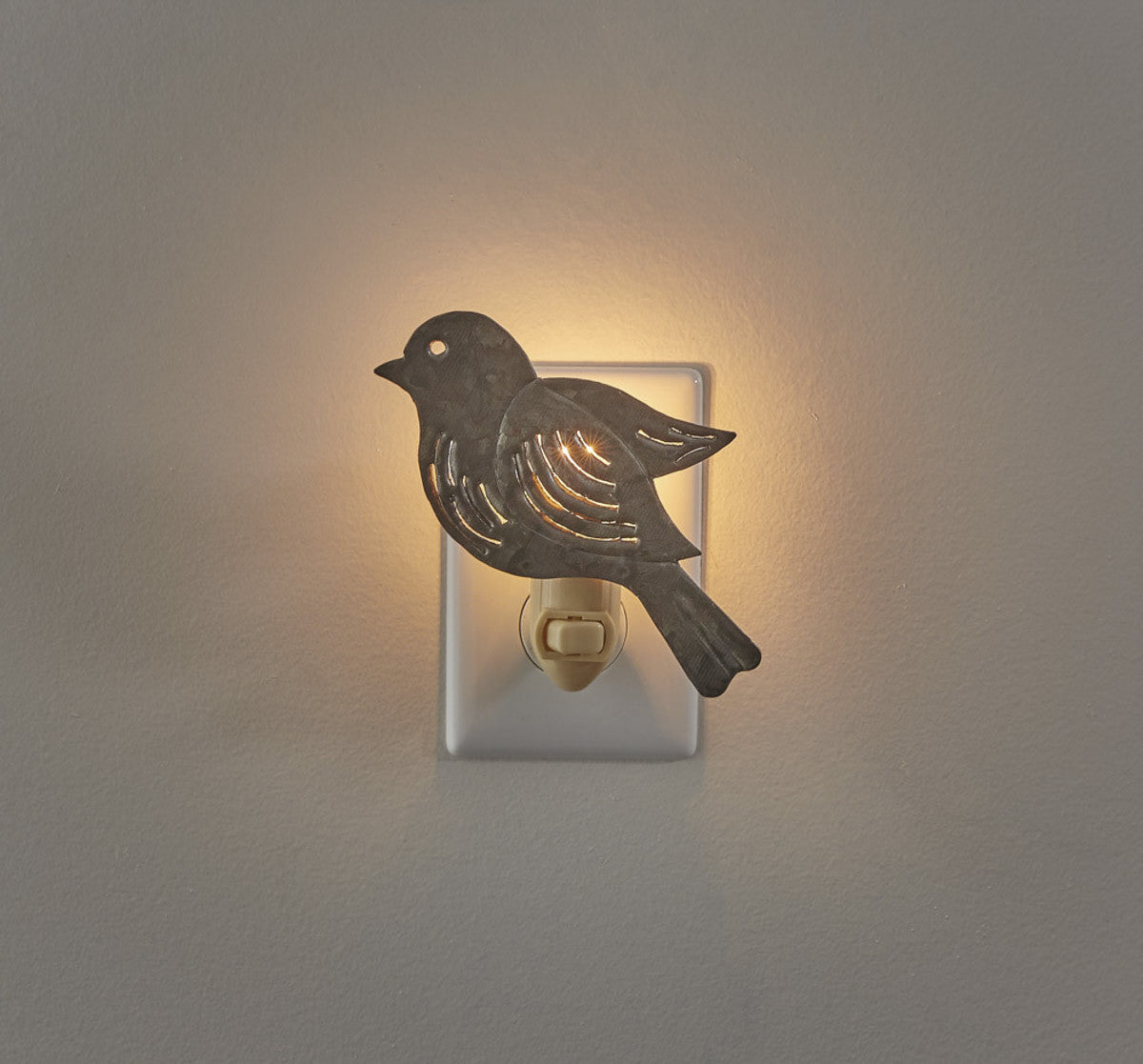 Bird Night Light Galvanized -   Park Designs