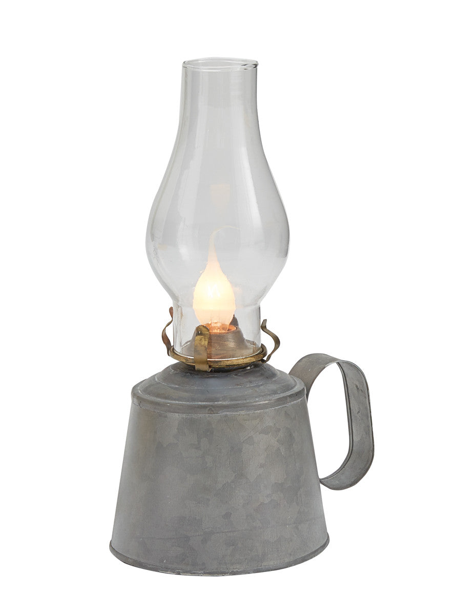 Galvanized Oil Lamp with Globe - Park Designs