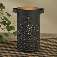 Thumbnail for Punched Star Candle Holder Lamp - Pillar Park Designs