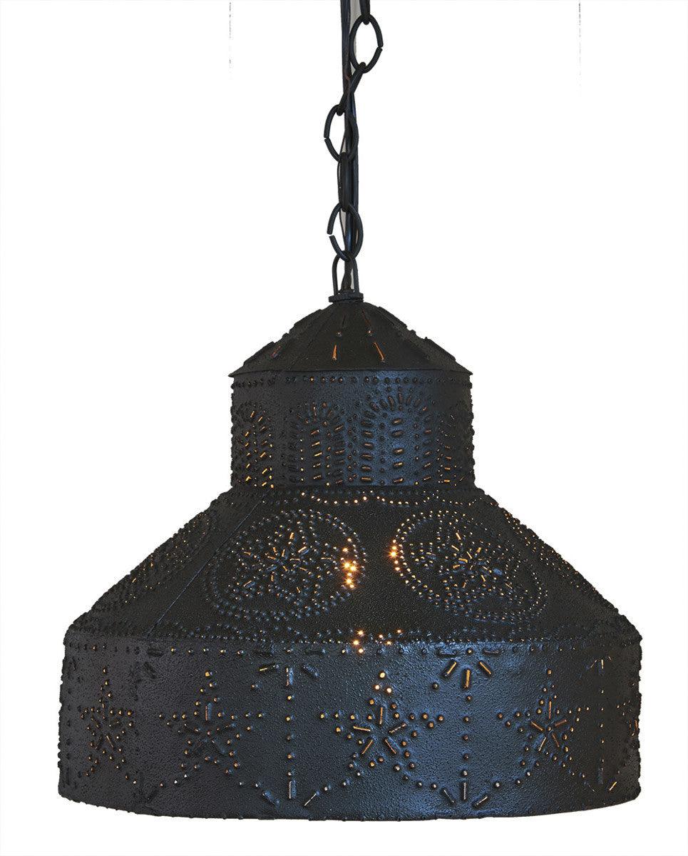 Primitive Punched Star Metal Pendant Light - Park Designs - The Fox Decor