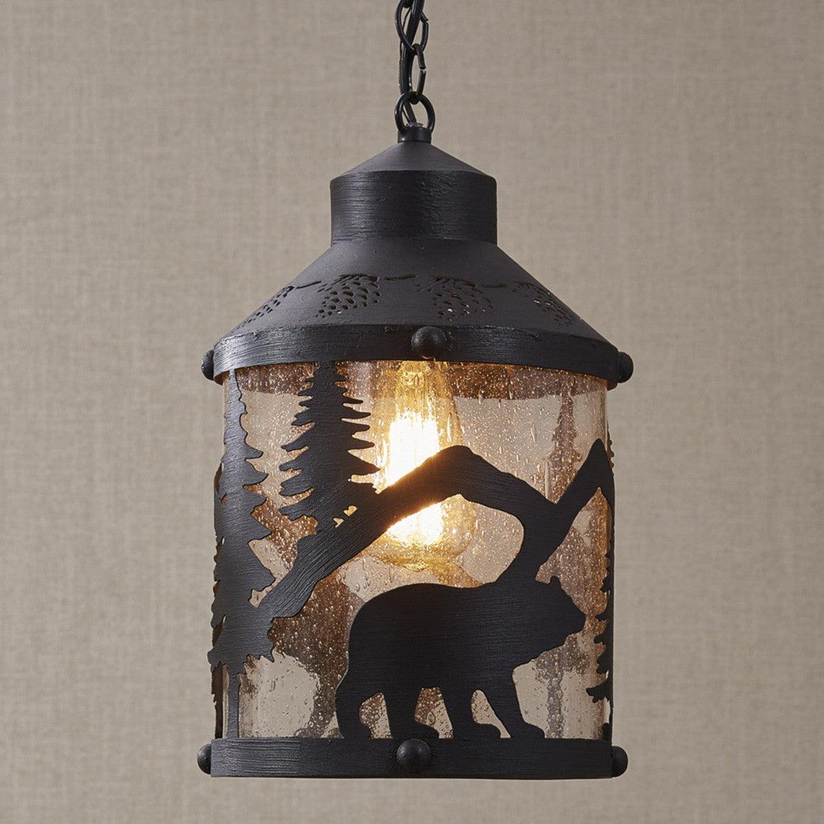 Black Bear Pendant Hanging Lamp - Park Designs - The Fox Decor
