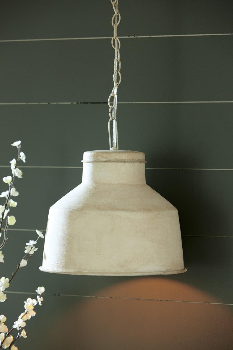 Cream Galvanized Pendant Light - Park Designs - The Fox Decor