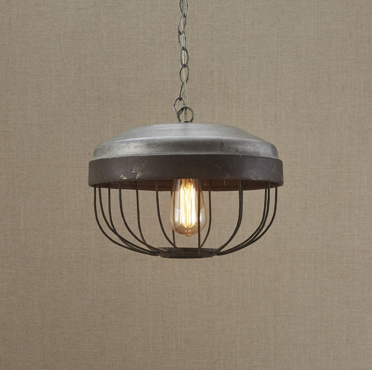 Hanging Chicken Feeder Pendant Light Lamp - Park Designs