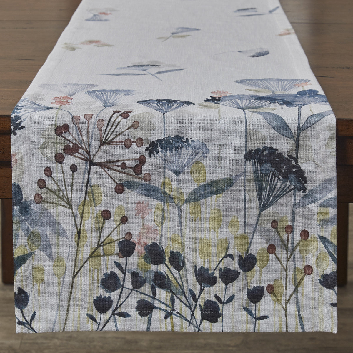 Layered Gardens Printed Table Runner - 72"L Park Designs