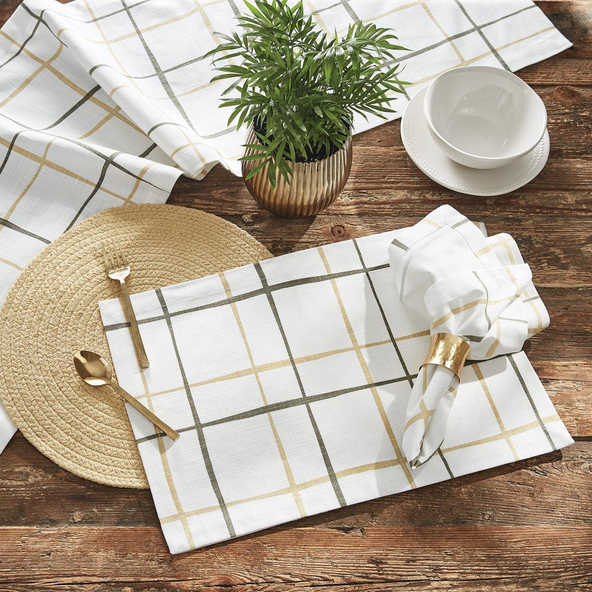 Phoenix Plaid Placemat - Set Of 6 Park Designs