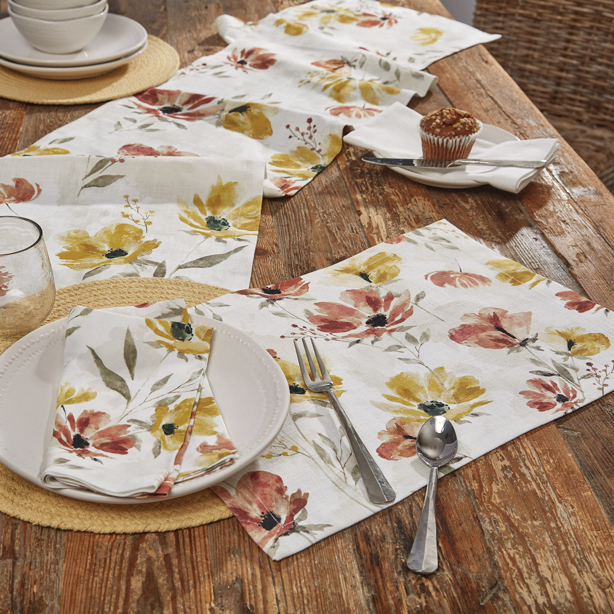 Phoenix Floral Table Runner 72" L - Park Designs