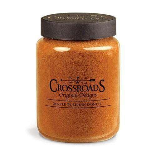 26 Oz Jar Candle, Maple Pumpkin Donut Classic Jar Candles CWI+ 