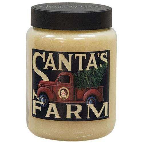 26 oz Jar Candle, Santa's Cookie Crumble, Santa's Farm - The Fox Decor