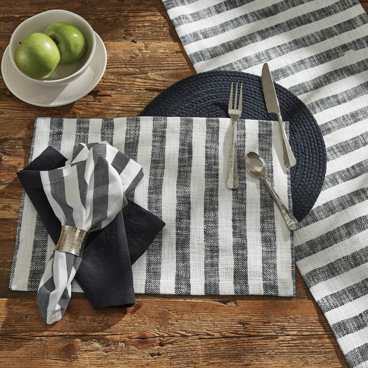 Ziva Placemat Black - Set Of 6 Park Designs - The Fox Decor
