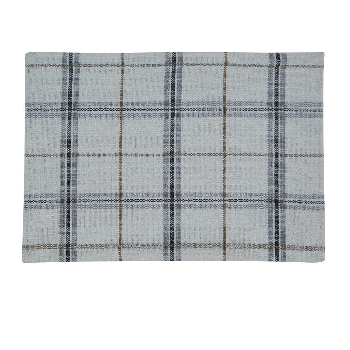 Bistro Plaid Placemat - Blue Set Of 6 Park Designs