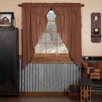 Thumbnail for Patriotic Patch Plaid Prairie Short Panel Curtain Curtain Set of 2 36x63x18 - The Fox Decor