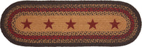 Thumbnail for Landon Jute Stair Tread Stencil Stars Oval Latex 8.5x27 VHC Brands