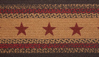 Thumbnail for Landon Jute Stair Tread Stencil Stars Oval Latex 8.5x27 VHC Brands