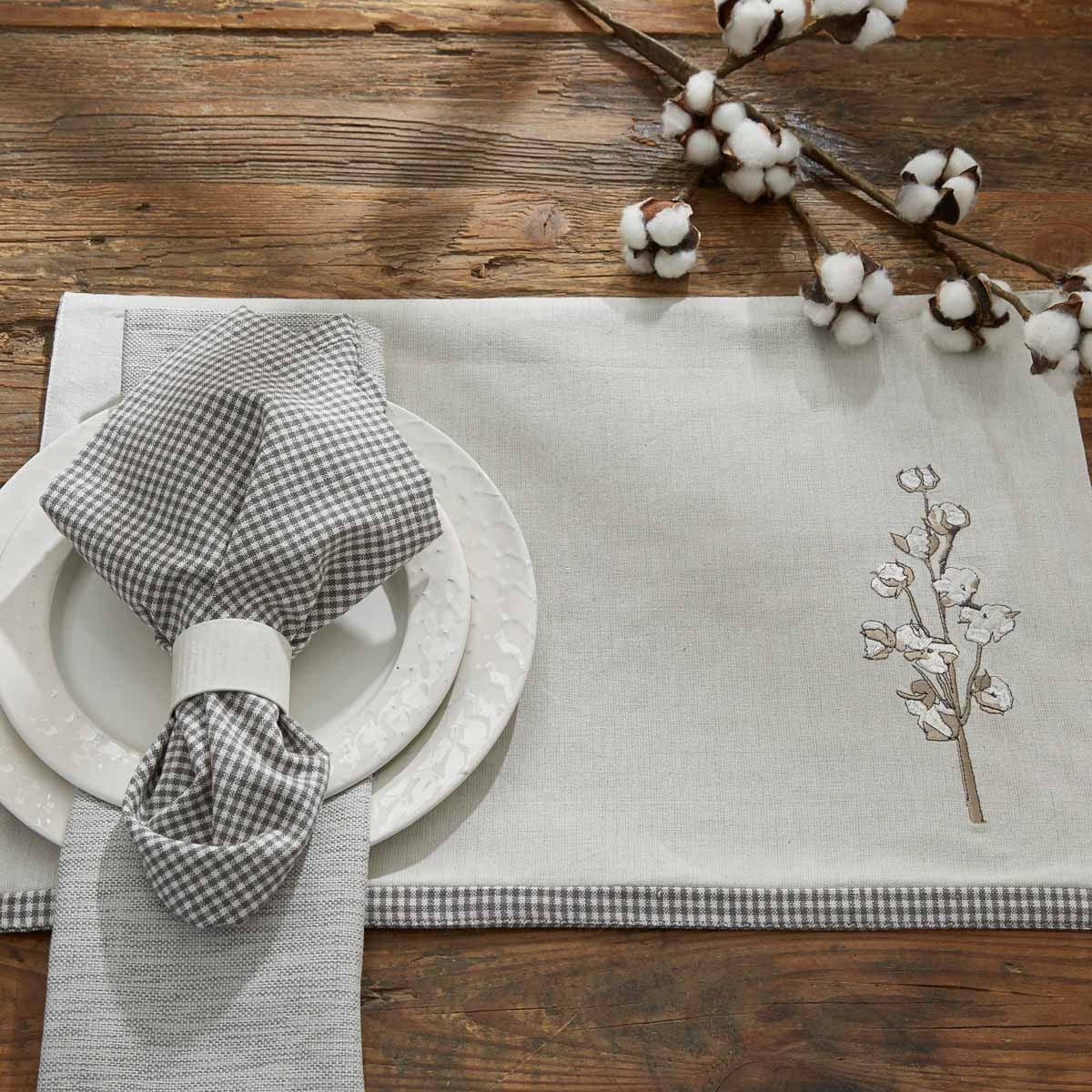 Cotton Fields Placemats - Set Of 8 Park Designs