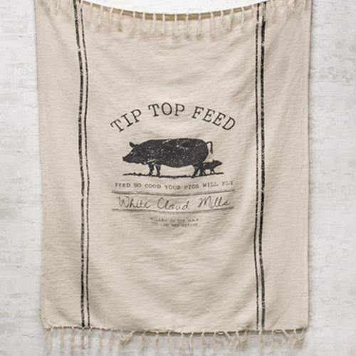 Tip Top Feed Farmhouse Throw - The Fox Decor
