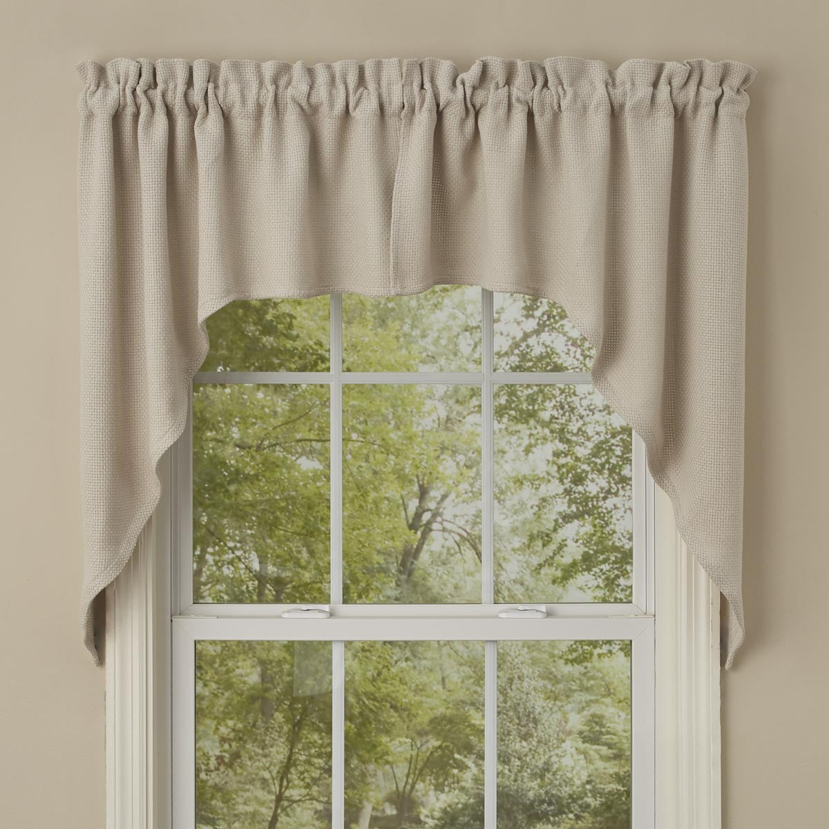 Gray Checker Board Grey Swag Curtain 72'' x 36