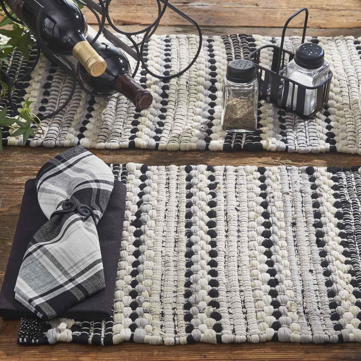 Crossroads Placemats - Chindi Set Of 6 Park Designs - The Fox Decor