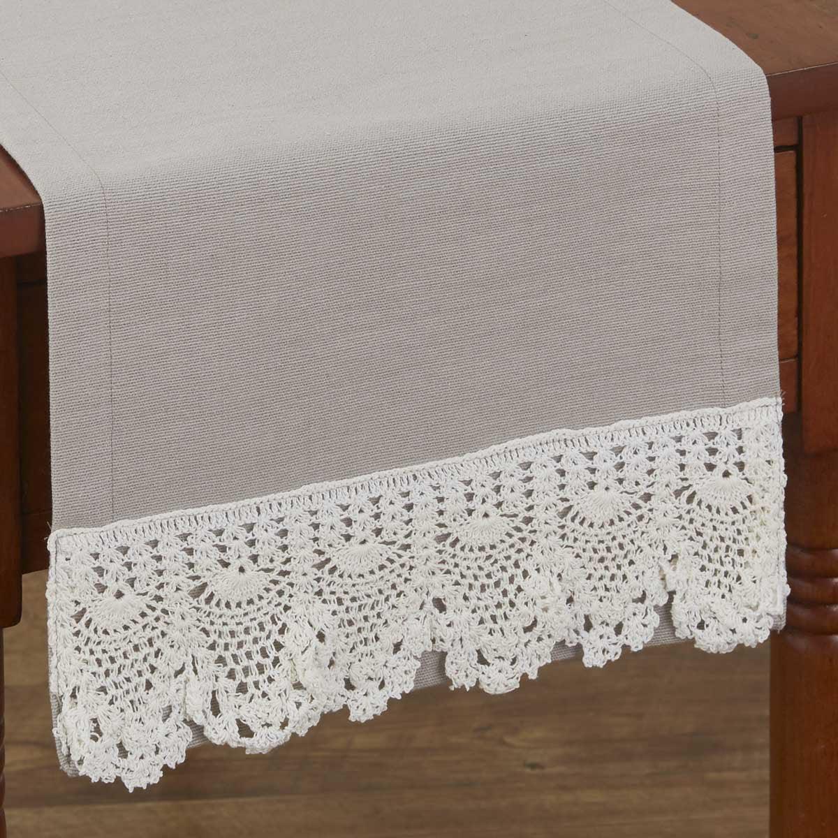 Vintage Crochet Table Runner - 36"L Park Designs - The Fox Decor