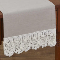 Vintage Crochet Table Runner - 36