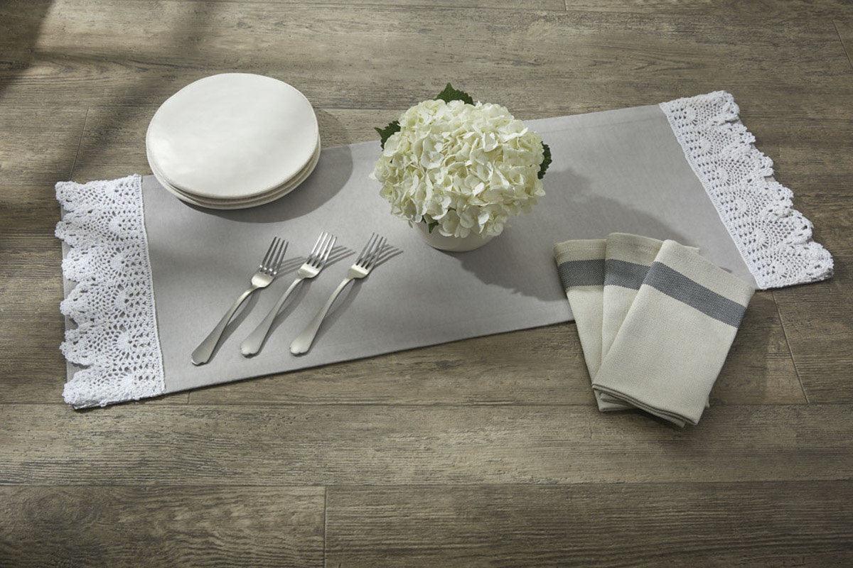 Vintage Crochet Table Runner - 36"L Park Designs - The Fox Decor