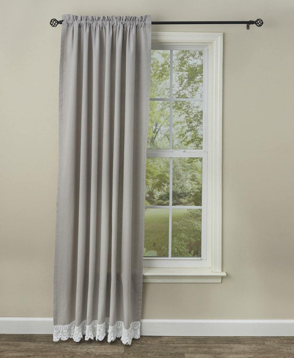 Vintage Crochet Lace Single Panel - 72x84 Park Designs - The Fox Decor