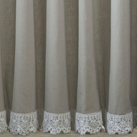 Thumbnail for Vintage Crochet Lace Shower Curtain - 72