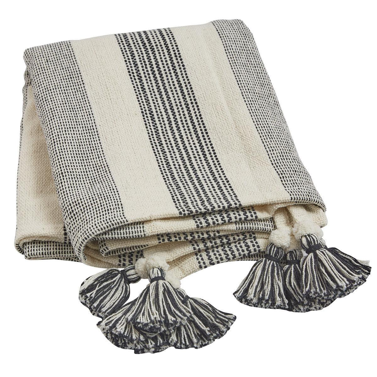 Raven Stripe Throw - Park Designs - The Fox Decor
