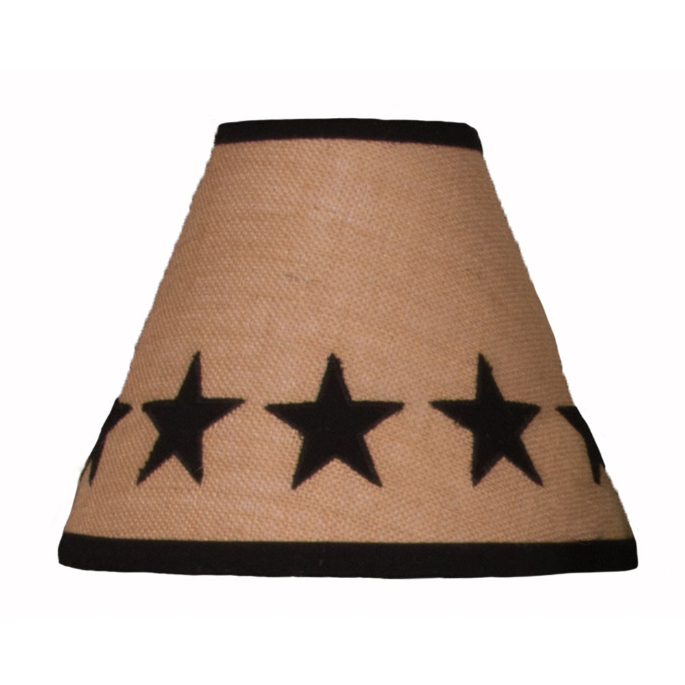 Heritage House Star Lampshade 12 Inch Black