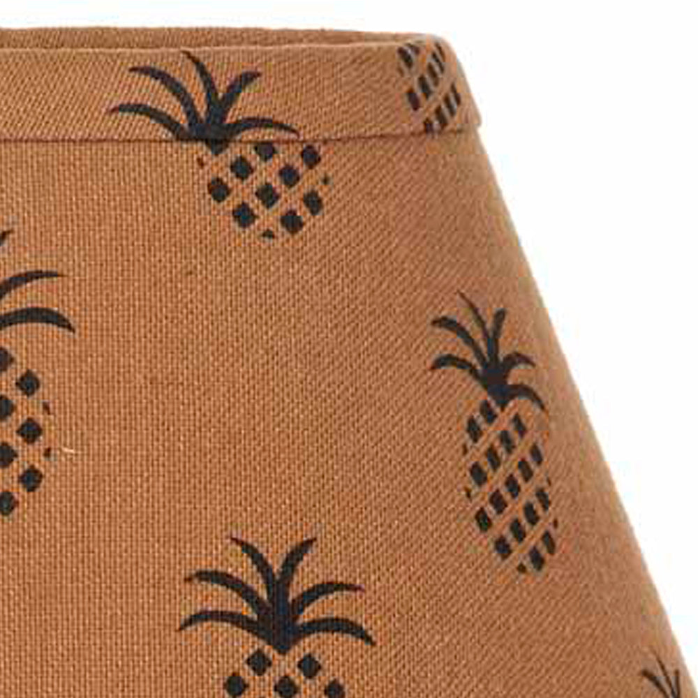 Mocha Black Pineapple Town 12" Lampshade 2R101033 - The Fox Decor
