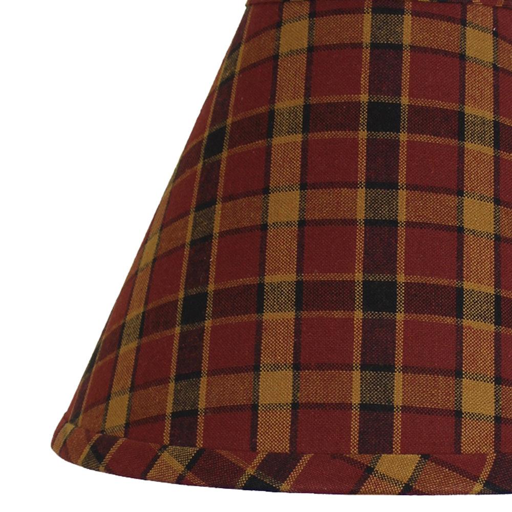 Homestead- Red Lampshade 12 Inch Regular Clip 2R330017 - The Fox Decor