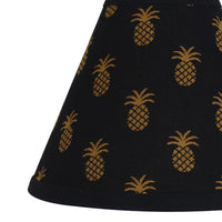 Pineapple Town - Black Lampshade 12 Inch Regular Clip 2R660011 - The Fox Decor