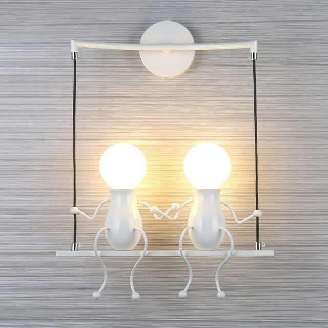 2Pcs Mason Jar Sconce Rustic Wall Decor with Fairy Lights - The Fox Decor