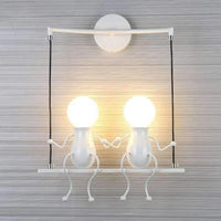 2Pcs Mason Jar Sconce Rustic Wall Decor with Fairy Lights - The Fox Decor