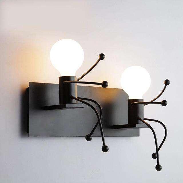 2Pcs Mason Jar Sconce Rustic Wall Decor with Fairy Lights - The Fox Decor