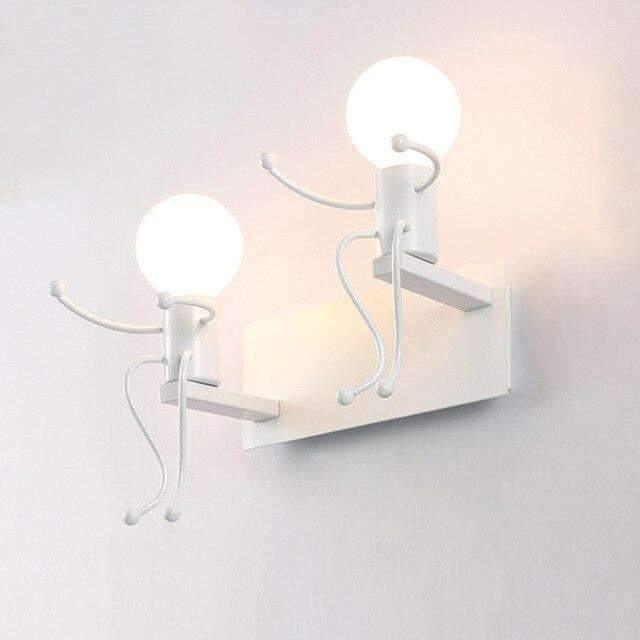2Pcs Mason Jar Sconce Rustic Wall Decor with Fairy Lights - The Fox Decor
