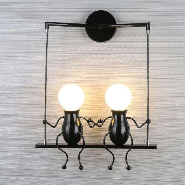 2Pcs Mason Jar Sconce Rustic Wall Decor with Fairy Lights - The Fox Decor
