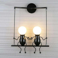 2Pcs Mason Jar Sconce Rustic Wall Decor with Fairy Lights - The Fox Decor