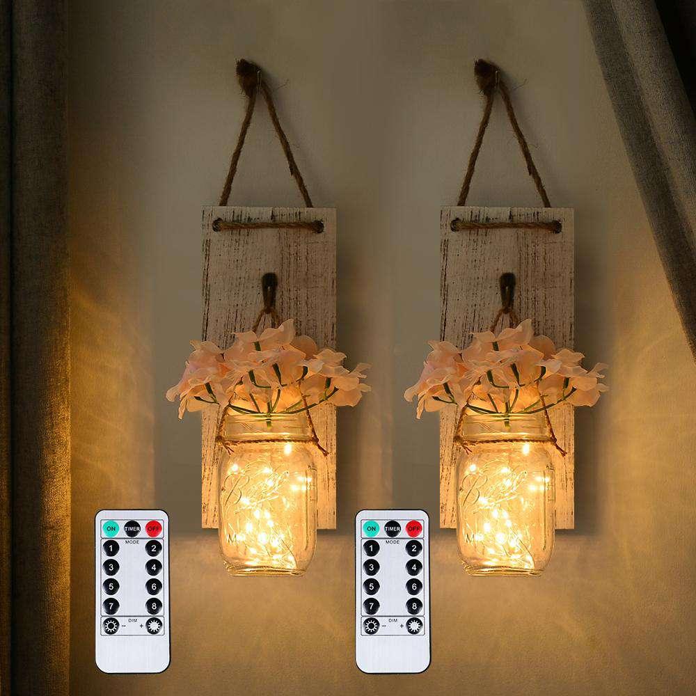 Hanging mason jar sconce shop