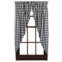 Thumbnail for *2/Set, Buffalo Black Check Prairie Curtains Curtains CWI+ 