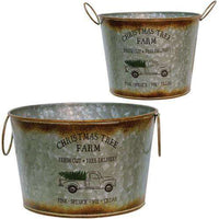 Thumbnail for 2/Set, Christmas Tree Buckets Buckets & Cans CWI+ 