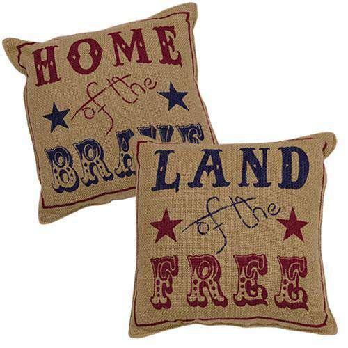 2/Set, Land of the Free Pillows Pillows CWI+ 