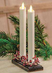 2/Set, Luminara Tapers Candle, 8" - The Fox Decor