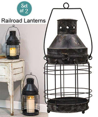 Thumbnail for 2/Set, Railroad Lanterns Lanterns/Lids CWI+ 