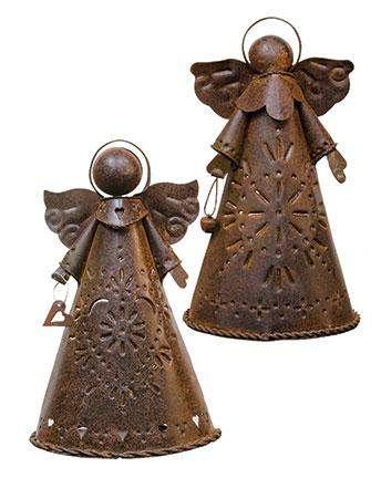 2/Set, Rusty Angel Candle Holders Angels CWI+ 