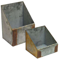 Thumbnail for 2/Set, Rusty & Galvanized Boxes Containers CWI+ 