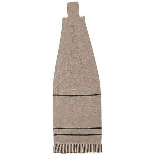 2/Set, Sawyer Mill Charcoal Poultry Button Loop Kitchen Towels - The Fox Decor