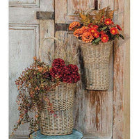 Thumbnail for 2/Set, Willow Wall Baskets - The Fox Decor