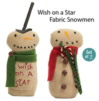 Thumbnail for 2/Set, Wish on a Star Fabric Snowmen General CWI+ 