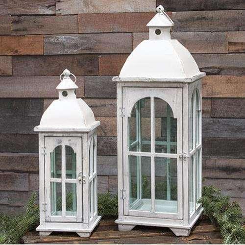 2/Set, Wood Nesting Lanterns Lanterns/Lids CWI+ 